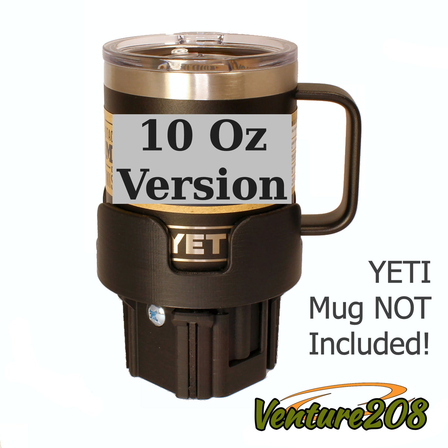 Mug Buddy - Car Cup Holder System, Fits Yeti 10, 14, or 24 oz Oversize Rambler Mugs
