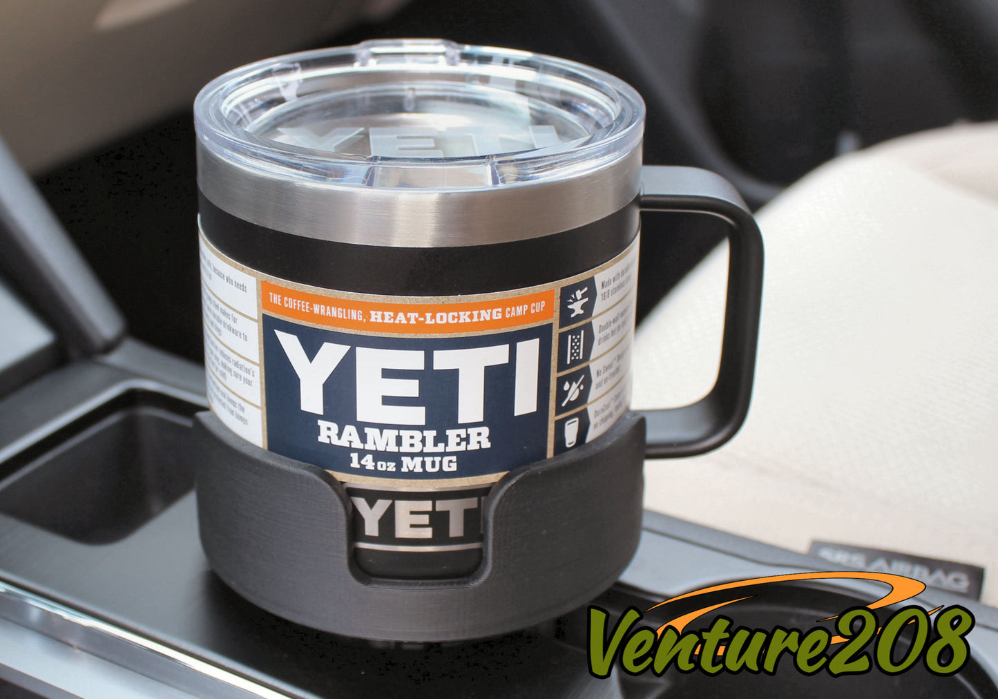 Mug Buddy - Car Cup Holder System, Fits Yeti 10, 14, or 24 oz Oversize Rambler Mugs
