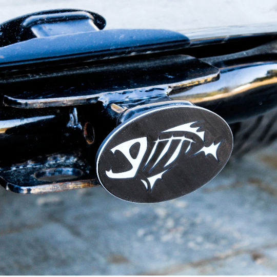 Skeleton Fish | Trailer Hitch Receiver Cover