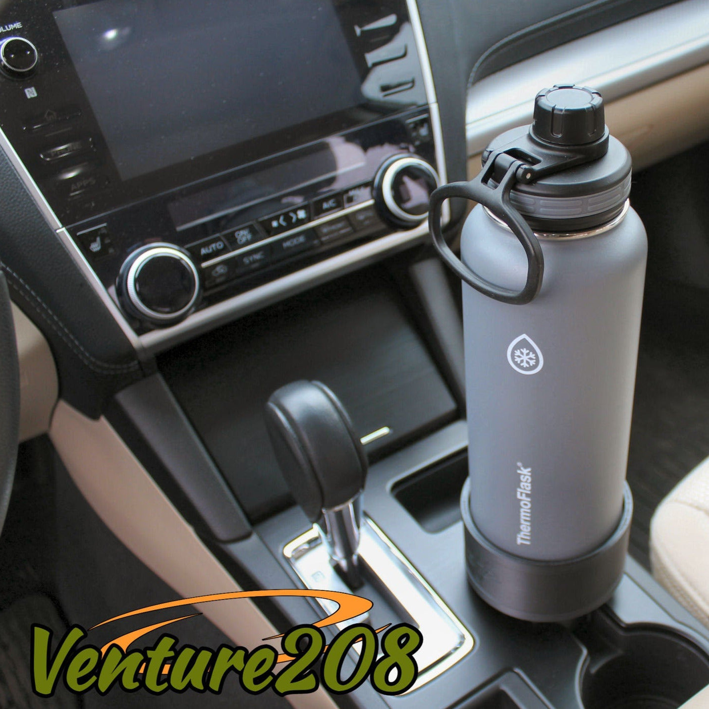 Mug Buddy | Cup Holder Adapter System | fits ThermoFlask 40oz Bottle | Nalgene 32 oz Bottle