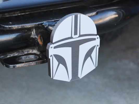 Mandalorian Helmet Inspired Trailer Hitch Cover | "This is the way"