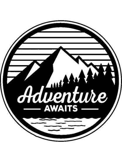 Adventure Awaits Trailer Hitch Cover