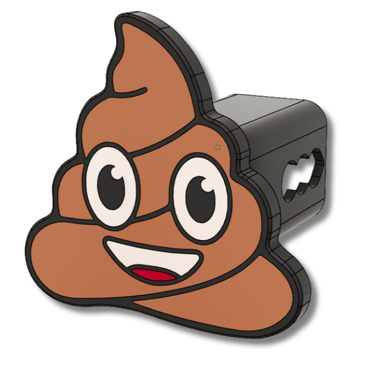 Poop Emoji Trailer Hitch Cover