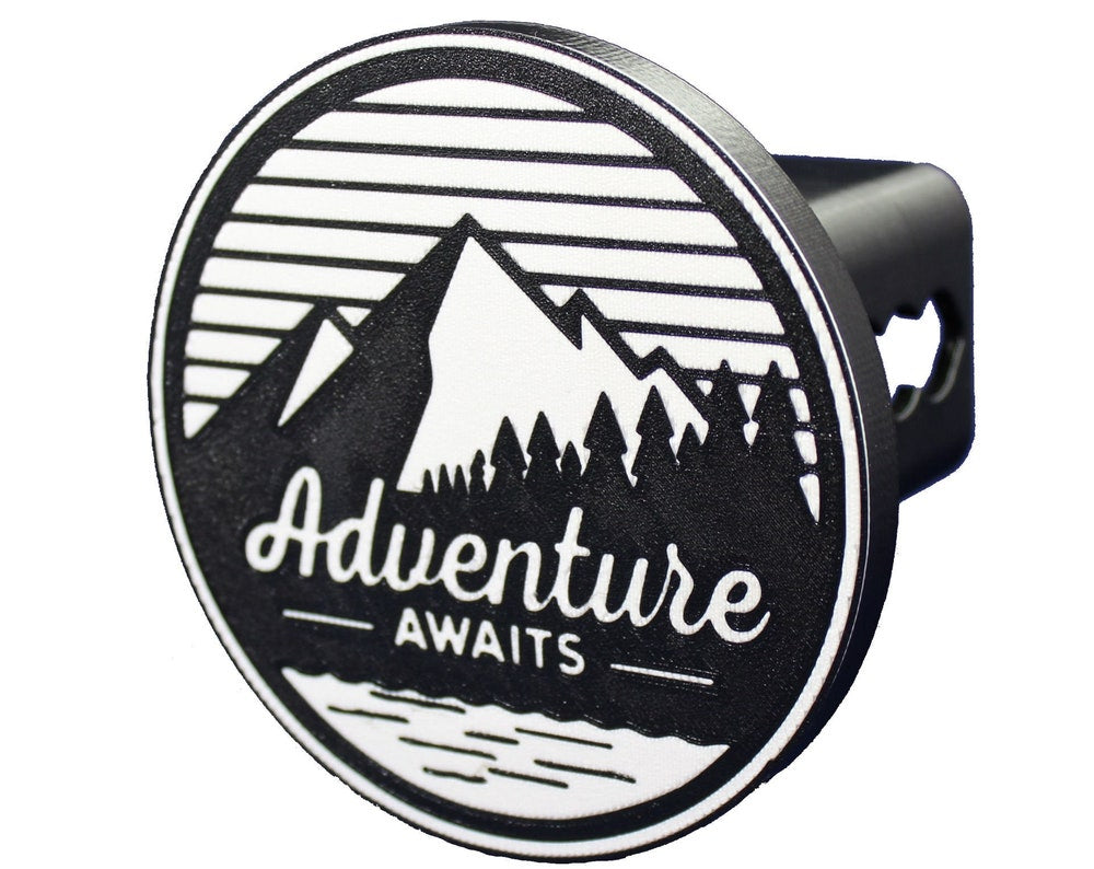 Adventure Awaits Trailer Hitch Cover