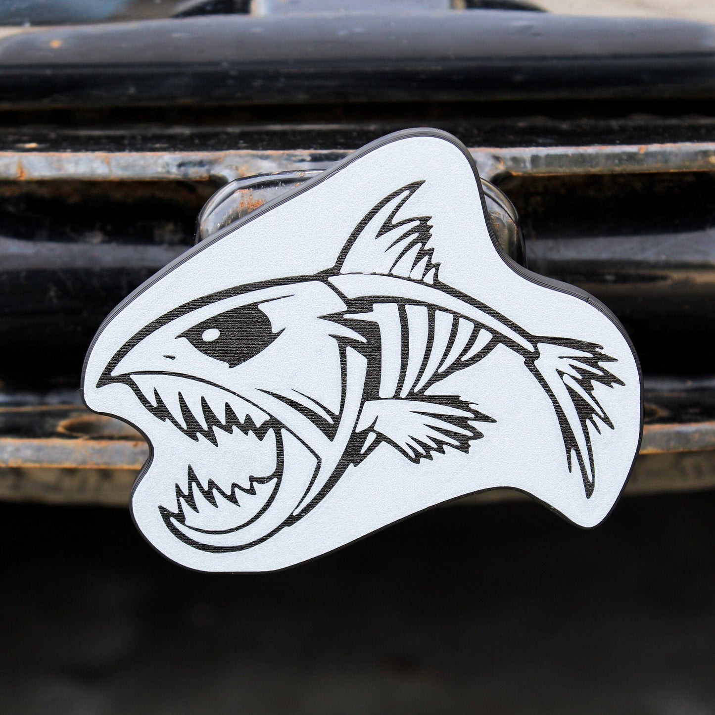 Angry Fish Trailer Hitch Cover