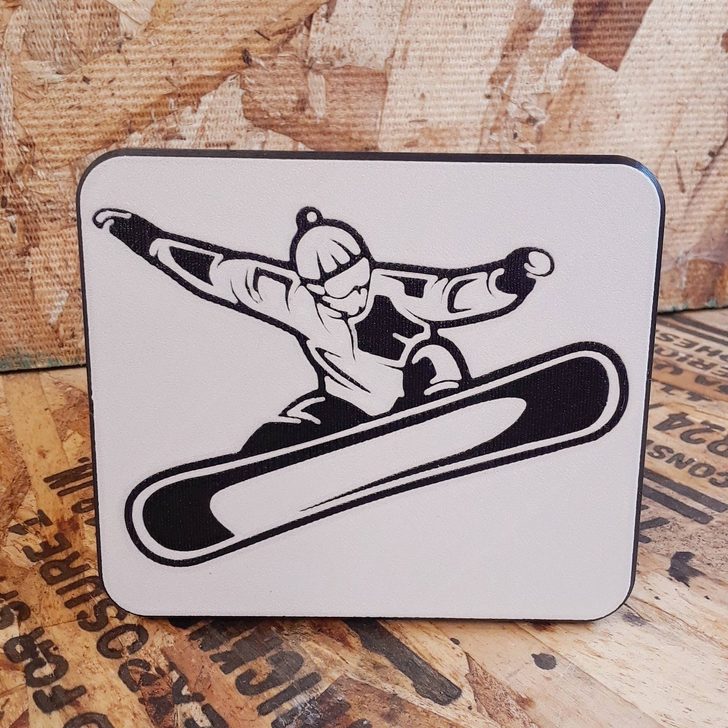 Snowboarder Trailer Hitch Cover