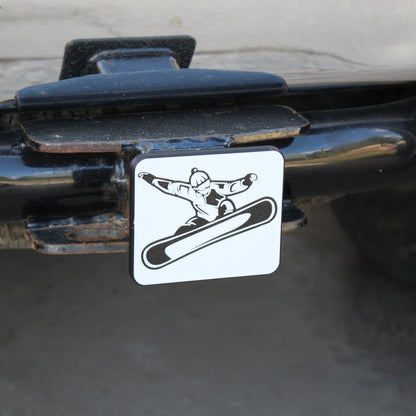 Snowboarder Trailer Hitch Cover