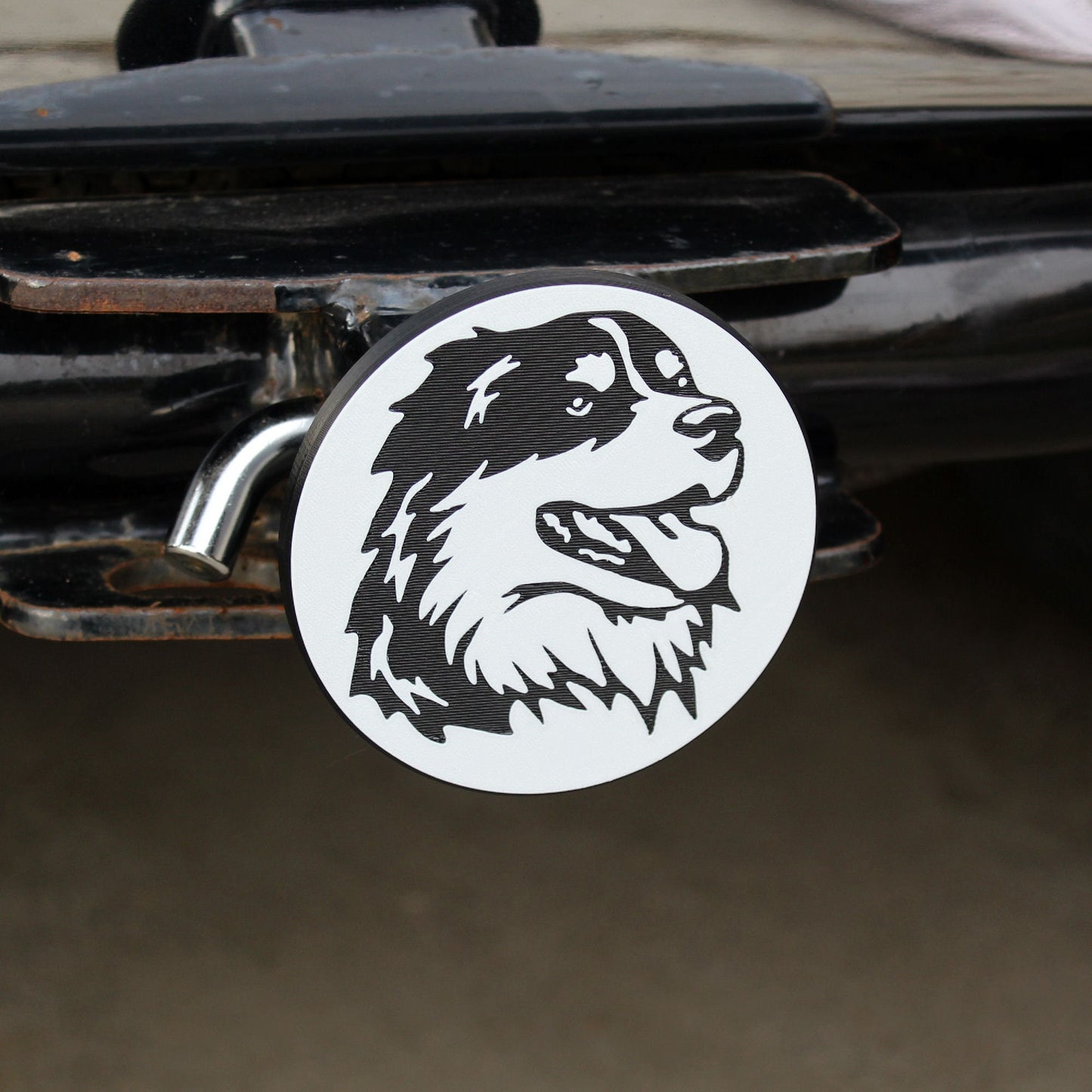 Australian Shepherd, Border Collie Trailer Hitch Cover (Fits 2" or 1.25" Receivers) 211019